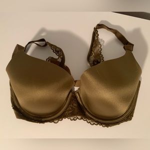 Savage x Fenty Olive Green Floral Lace Convertible T-Shirt Bra